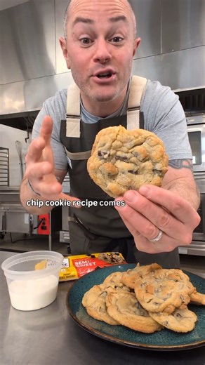 Bob Morano on Instagram: "Substitute the chocolate chips for chopped peanut butter cups! You know where to find the recipe! #cookies #baking #dessert #sweettooth"