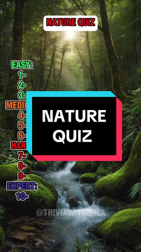 In 3 seconds guess the nature object! #nature #animals #science #quiz #quiztime #trivia #question