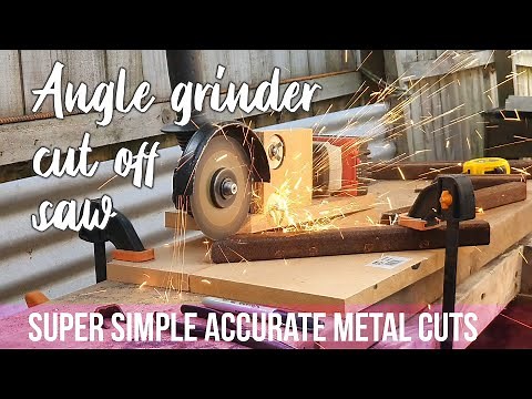 How I turned my angle grinder into a super simple cut off saw