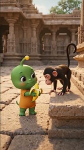 Mimo Got Robbed by a Monkey 😭 #animation #history #mimo #kidslearning #india