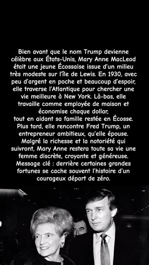 Mary Anne MacLeod Trump : l’immigrante écossaise derrière la famille Trump // #shorts #viral