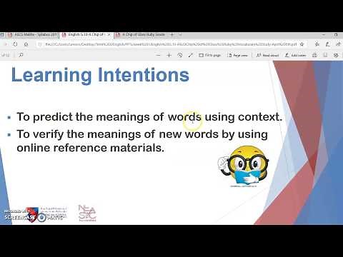 English Grade 10 A Chip of Glass Ruby Lesson Video 2 April 5-9