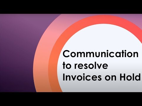 Infor SyteLine AP Automation - Communication to resolve Invoices on Hold