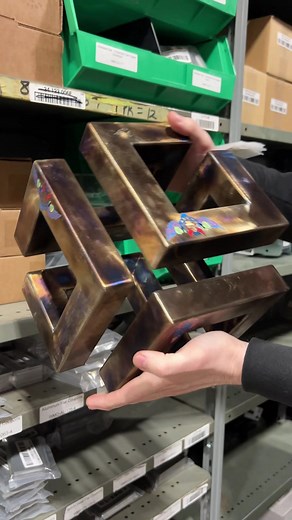 Infinity Cube Puzzle Kit: the perfect item to challenge your skills and hone your craft! Cube done by @tig_devil 😈 Order yours in-store or online! #canadaweldingsupply #canadianweldingcommunity #welder #welding #weldnation #weldingsupplies #skilledtrades #weldpuzzle #infinitycube