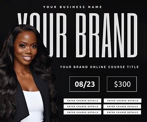 DIY Course Flyer Canva Online Class Template - Etsy Australia