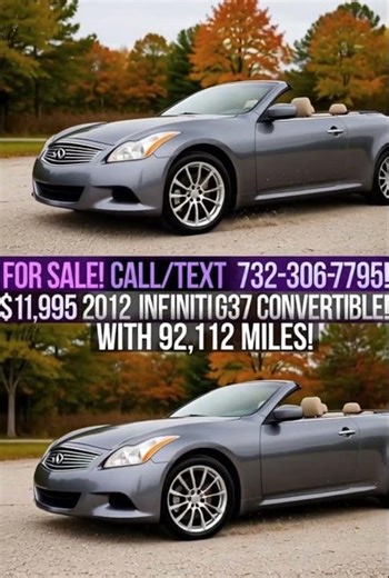 2012 INFINITI G37 CONVERTIBLE!WITH 92,112 MILES! This looks like a sharp 2012 Infiniti G37 Convertib