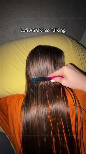 Her hair was still wet from the shower 💦 give me ideas for more triggers I should do! #lofiasmr #notalkingasmr #hairplay #asmrsounds #realpersonasmr