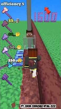 all pickaxe efficiency 5 VS stripped dark oak wood #minecraftshorts