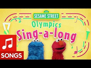 Sesame Street: Olympic Athletes Sing Sunny Days with Elmo and Cookie Monster - Videos For Kids