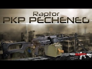 [Review] Raptor PKP Pecheneg LMG (A&K PKM 0,5J FullAuto) - 6mm Airsoft/Softair - 4K UHD
