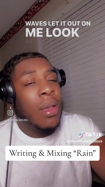 BTS Writing & Mixing “Rain” (Episode 2) #officialdrelove #fyp #rnbartist #tiktoksinger #explorepage✨ #rnbmusic #studiovibes #viraltiktok #viralsinging #singersongwriter