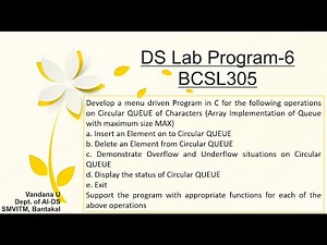 Circular Queue DS Lab Program