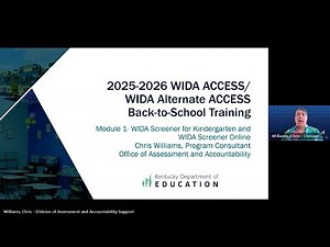 WIDA ACCESS- Module 1