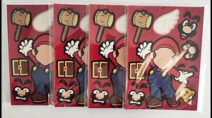 48 Pcs Mario Party Favors-Make a Face Stickers for Kids, Funny Crafts Project Make Your Own Animal Sticker, for Mario Birthday Party Decorations Supplies,Book Decor