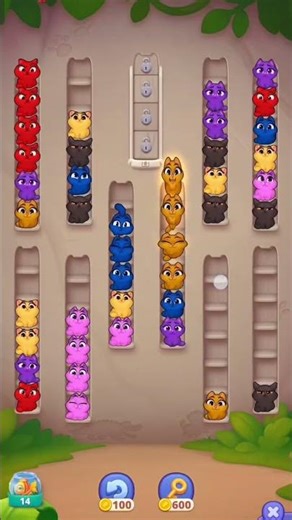 Cat Sort 🐱 Gameplay and Walkthrough 🎮 Android 📱 iOS 📱 #shorts #fun #gaming #asmr