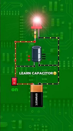 How a Capacitor Charges and Discharges ⚡ | Electronics Animation #electronics #capacitor