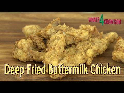 How to Make Deep Fried Buttermilk Chicken - Crispy, Spicy Homemade Buttermilk Chicken