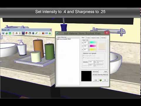 A Render Plus Tutorial - Adding Reflections to SketchUp Materials
