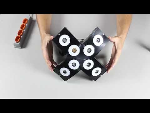 Jogo De Luz Xtreme Deltrônica 8 Canhão Par Led Festa Balada