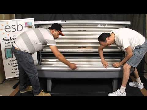 ESB Tanning Bed Bench Acrylic Removal and Re-Installation - FRONT METHOD