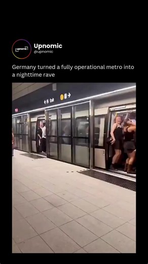 BUSINESS | TECH | NEWS on Instagram: "At first glance, this looks like chaos breaking out on public transport, then you realize it’s actually a full-scale rave 🔊✨ In Germany, a real metro train was transformed into a moving nightclub after hours, complete with DJs, lighting, and packed dance floors inside the cars. Instead of shutting the system down at night, organizers turned the subway itself into the venue, letting electronic music echo through tunnels while the city continued moving beneat