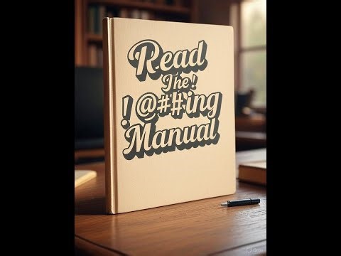 Read The !@#$ing Manual aka RTFM