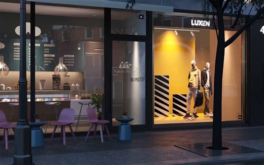 商店商场零售店相关建筑景观场景3D模型 演示视频 RRCG