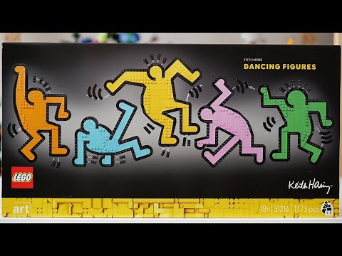 LEGO Art 31216 Keith Haring - Dancing Figures Speed Build