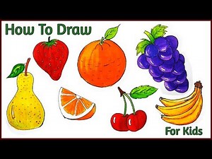 How to Draw Fruits For Kids Part 1