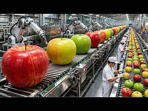 Inside the Perfect Apple Factory: From Orchard Harvest to US Supermarket Shelf (Full Process)
