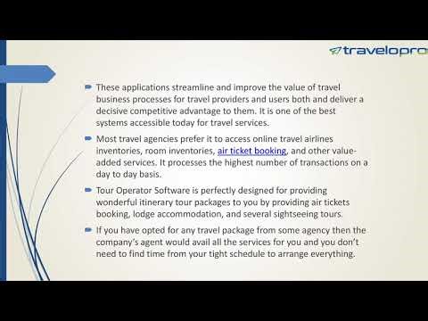 Tour Operator Software