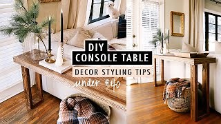 Must-Have DIY Entryway Console Table Under $40 and Styling Tips