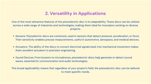 Innovative Applications of Piezo Disk in Sound and Vibration Detection