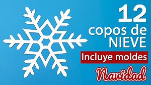 Cómo hacer Copos de Nieve de papel fáciles (moldes) - Manualidades Play