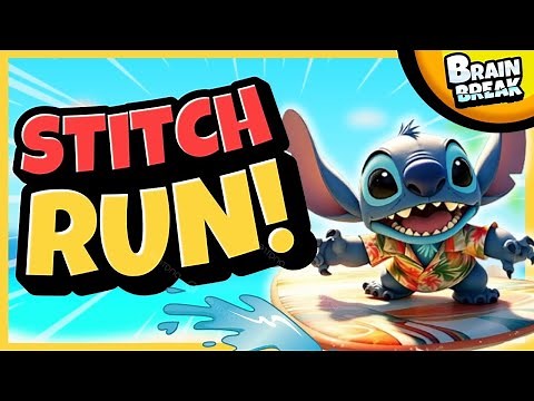 Stitch Run! 🌴 Brain Break 🌴 Just Dance 🌴 Brain Breaks for Kids 🌴 Danny Go Noodle