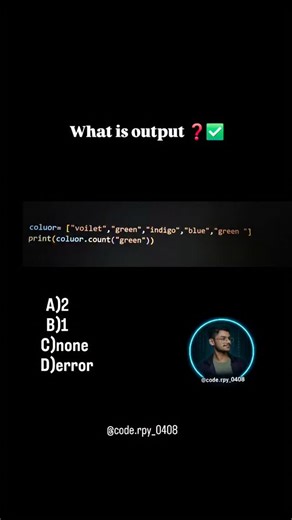 Nitesh singh negi on Instagram: "Python question series . . . . . . #computerscience #pythonprogramming #code #instagood #reelsinstagram #instamood #instadaily #reelitfeelit❤️❤️ #reelkarofeelkaro #reelitfeelit #reelforyou #trending #instagram"