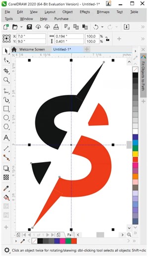 S Letter Logo Design | How to make logo design in CorelDraw #photoshop #slogo #CorelDraw