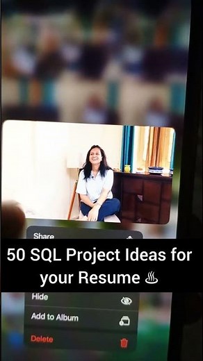 Top 50 SQL Project Ideas for your Resume 😱🔥 #sql #coding #sqldevelopment #sqlserver #sqldelete