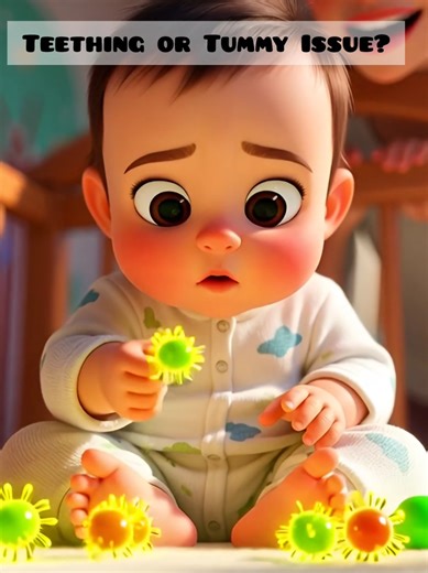 Many parents think teething causes diarrhea or vomiting… but that’s not the full truth. 🦷 During teething, babies put everything in their mouth, which can bring germs into their tummy. Keep toys clean, maintain hygiene, and protect your baby during this sensitive phase. 💛#UKMoms #UKParents #BabyCareUK #TeethingBaby #creatorsearchinsights