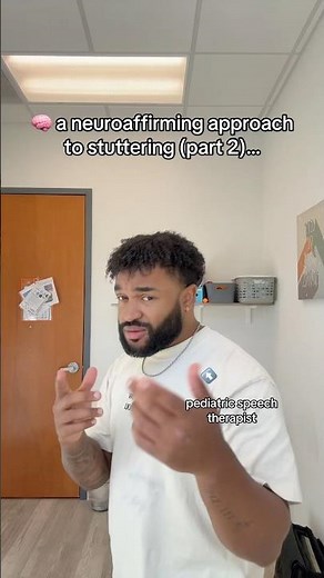 how to use a neuroaffirming approach to stuttering #stutter #stuttering #speechtherapy #speech