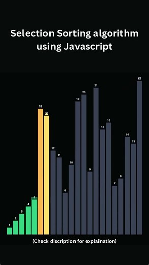 Selection Sorting using Javascript!