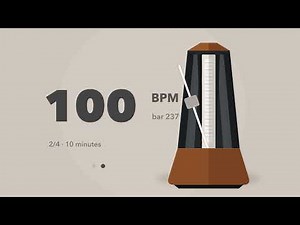 Metronome 100 BPM | 2/4 | 10 Minutes