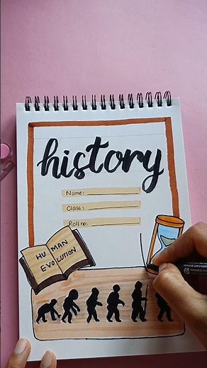 ' History ' front page design idea 🌞 #frontpage #coverpage
