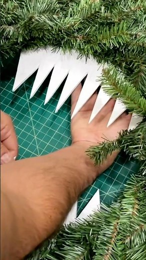 He’s a Quick Look at how we make the sharp teeth for our DIY Monster Wreath!