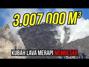 Mount Merapi's Central Lava Dome Continues to Enlarge || Latest Live Merapi