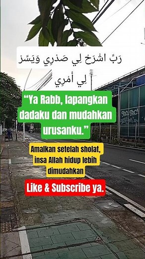 Ya Rabb, Lapangkan Dadaku & Mudahkan Urusanku | Doa Menenangkan Hati #allah #doamustajab