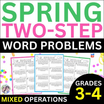 Fun Math Activities Before Spring Break St Patricks Day Two Step Word Problems