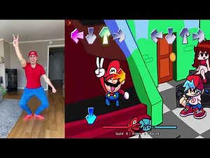 Friday Night Funkin' VS Speedrunner Mario In Real Life | Any% DEMO