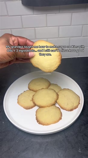Easy 3-Ingredient Sugar Cookies Recipe