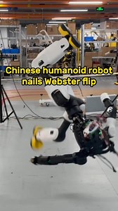 469K views · 6.3K reactions | In a global first for robotics, a humanoid robot developed by Shanghai-based firm AgiBot has successfully performed a challenging stunt known as the Webster flip. | China Xinhua Sci-Tech | Facebook